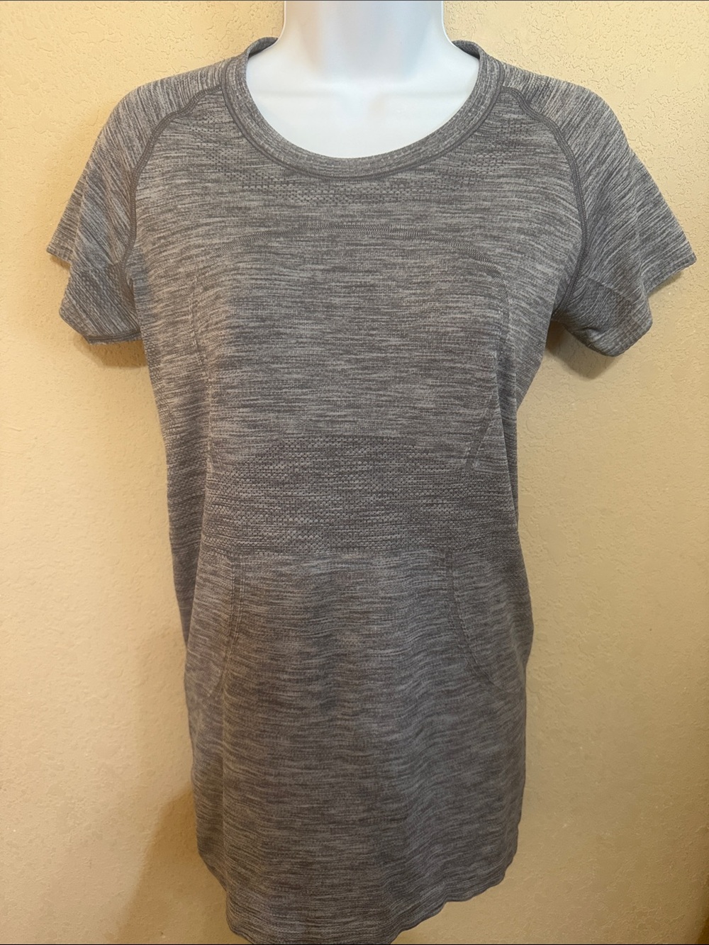 lululemon athletica x Peloton swiftly tech Short Sleeve Heather Tee in Gray